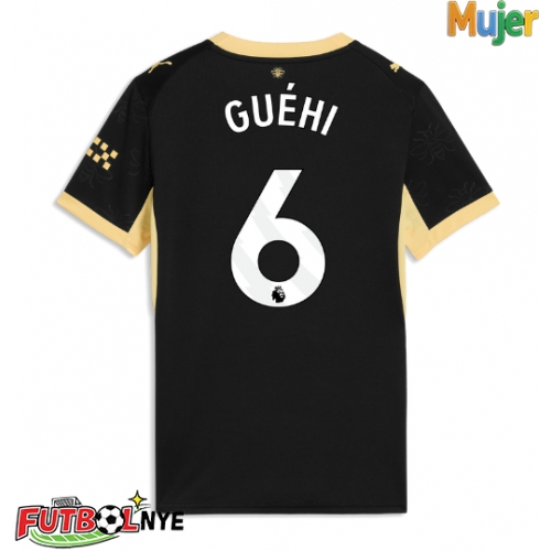 Camiseta Manchester City Marc Guehi #6 Visitante Equipación para mujer 2026-27 manga corta